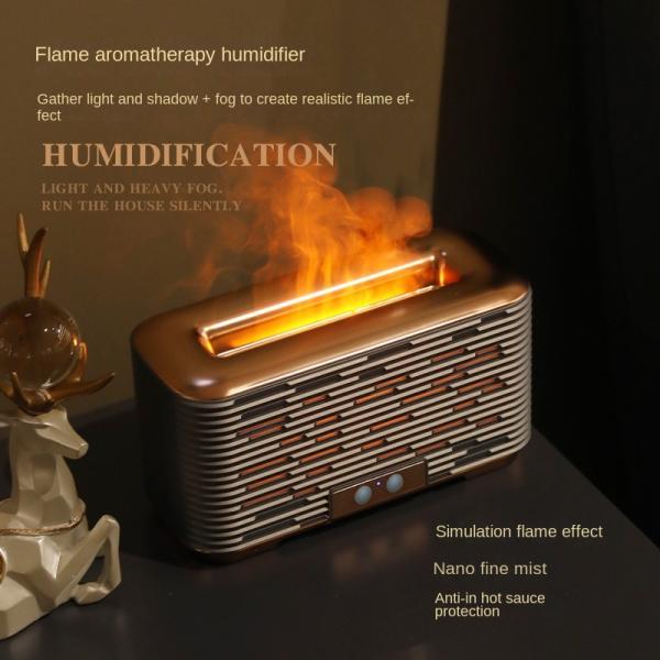 Flame Aromatherapy Humidifier Nano Mist Quiet Large Capacity Humidification