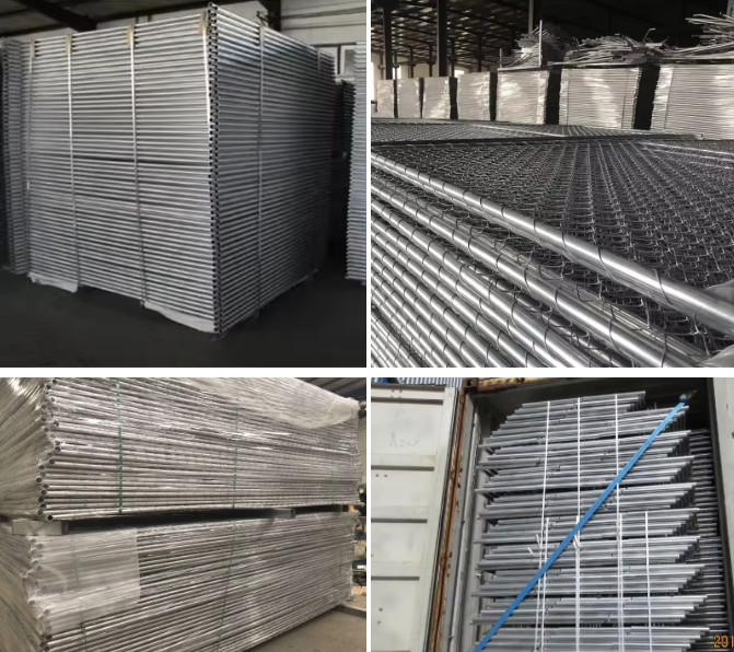 Diamond Mesh Temporary Fence 6x10ft Removable Chain Link Fence