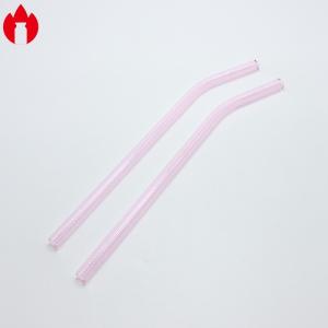 Wholesale Pink Color Borosilicate Glass Drinking Straws For Tea Coffee from china suppliers
