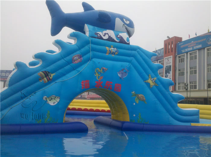 CE / UL giant inflatable water slide