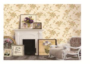 Wholesale PVC project wallpaper big flower design fashion modern waterproof from china suppliers