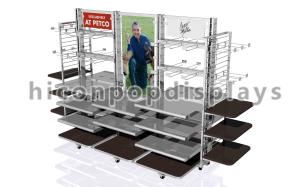 Wholesale Grocery Store Shelving Units With Casters , Gondola Retail Display Shelving from china suppliers
