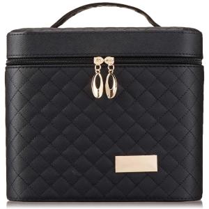 Wholesale 9.7*6.9*8.6in Women PU Makeup Train Case With Mirror from china suppliers