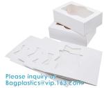 Chocolate Takeaway kraft, Christmas Cookie Bakery Treat Box Set With Window,
