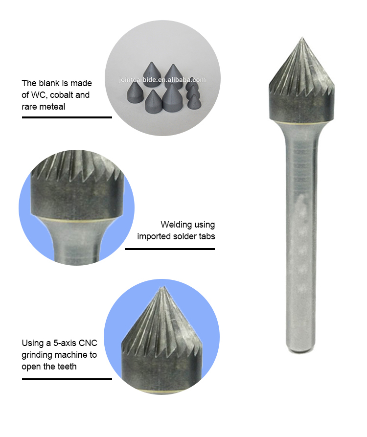 YG8 Tungsten Carbide Cemented Tips Carbide Burr Set Harbor Freight Cylinder Without End Cut