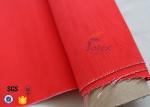 Fire Blanket Material 480GSM 0.45mm Red Acrylic Coated Fiberglass Cloth Fabric