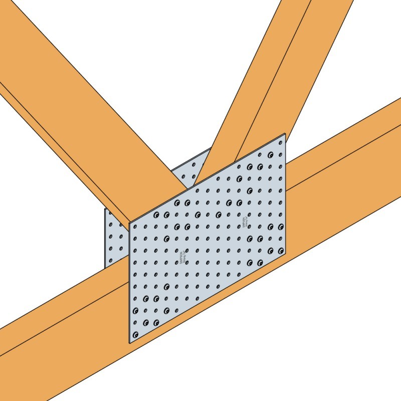 1mm Galvanized Steel Round Truss Teeth Nail Plates for OEM ODM Timber Connectors Coated