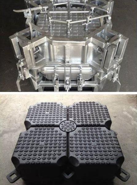 Rotational Molding Aluminum Mold Plastic Mooring Buoys Floating Pontoon Bridge