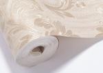 Classic Style Vinyl Golden Damask Pattern Wallpaper / WallCoverings Retro