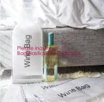 Reusable Wine Bottle Protector, Air Bubble Cushion, Travel Sleeve Case, Leak