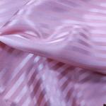 100% Polyester Dyed Satin Thick Tinted Striped Fabric 95G