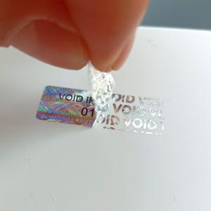 Wholesale Plastic Anti Counterfeit Sticker Tamper Evident Sticker For Brand Protection from china suppliers