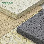 Sound Absorbing Fiber Cement Acoustic Wall Gymnasium Custom Wooden Wool Wall