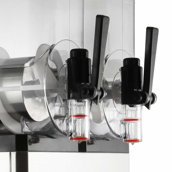 Electric Margarita Slush Machine Automatic 2 Tanks Ice Tea Juice Making Device
