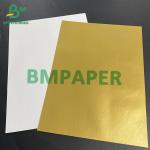 Golden Metallized Label Paper For Beer Bottle Label Wet Strength Eco - Friendly