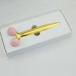 47mm*160mm 3d V Shape Anti Aging Jade Roller For Forehead Wrinkles