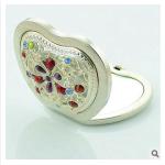 New creative promotion gift customed diamond logo bronze apple luxury pocket