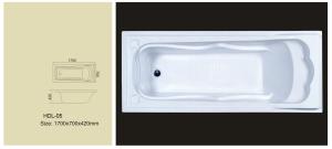Wholesale Acrylic bathtub, simple bathtub, common bathtub,sanitary ware, bathroom bath tub HDL-05 from china suppliers