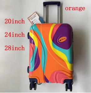Wholesale High Quality ABS/PC Case Hard Colourful Travel Trolley Bags Travel Suitcase Sets Abs Printing Luggage from china suppliers