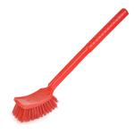 Plastic 45×5cm Long Handle Toilet Brush Double Sided Hockey Brush For Cleaning