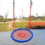 Customized Coloful Red/blue Color Bird Nest Swing Commercial Swing Net For