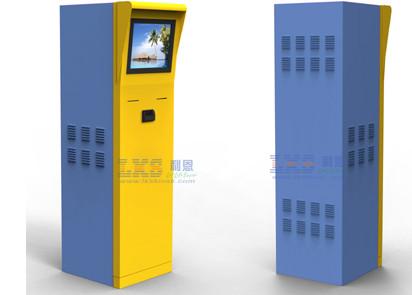 Quality Parking Ticket Vending Machine Half Outdoor Kiosk With Member Card Credit Card Reader for sale