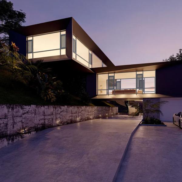 Horizontal Opening Thermal Break Aluminum Casement Windows for Standardized
