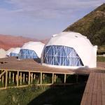 6m Geodesic Pop Up Dome Tent 2 To 6 People Capacity Glass Window