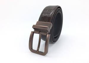 Wholesale Rotate Buckle Reversible 3.5CM Mens Casual Leather Belt from china suppliers
