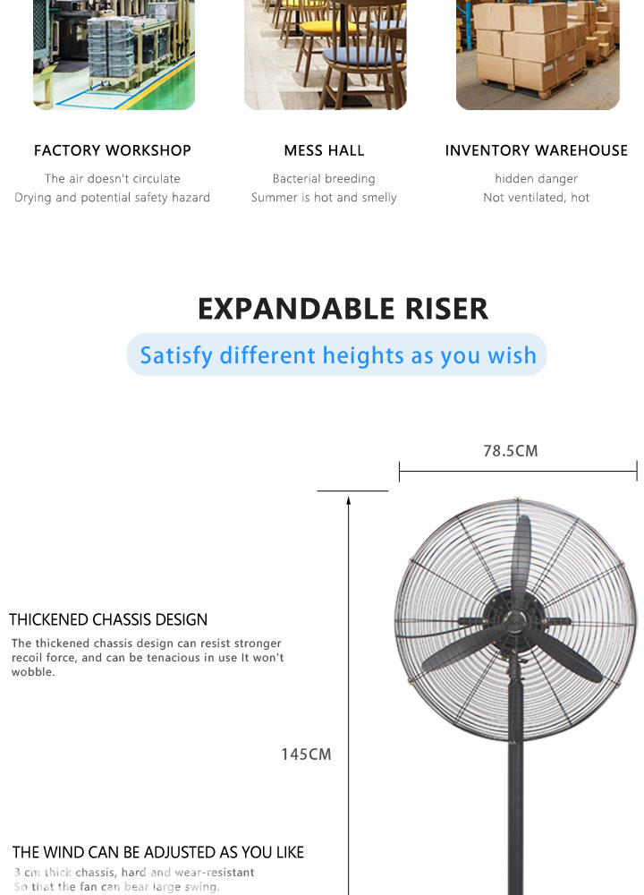 Wholesale China Guangdong industrial fan industrial pedestal high quality motor industrial floor fan outdoor floor fan