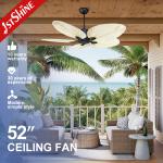 1stshine Decorative Ceiling Fan Villa Exotic Malaysia 5 Palm Blades