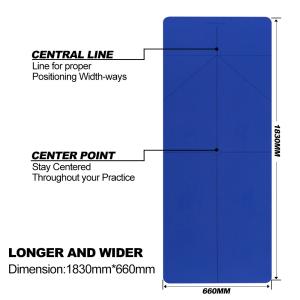 Wholesale Blue Color Durable 6mm Yoga Mat / Unique Design Toxic Free Yoga Mat from china suppliers