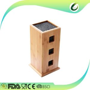 Wholesale Rubber wood knife block kitchen knife holder from china suppliers