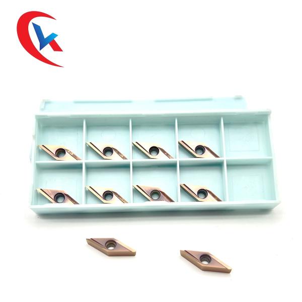 CNC Finishing Blade VBGT 110302R-Y Bronze Wear-Resistant Coating HRA 91.8