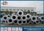 Bitumen Tapered Electrical Overhead Line Pole 35FT 3mm Thick Hot Dip Galvanized