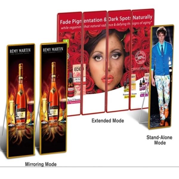 Aluminum LED Poster Display 172*86 Module Resolution and SMD2121 Led Chips with Panel Material