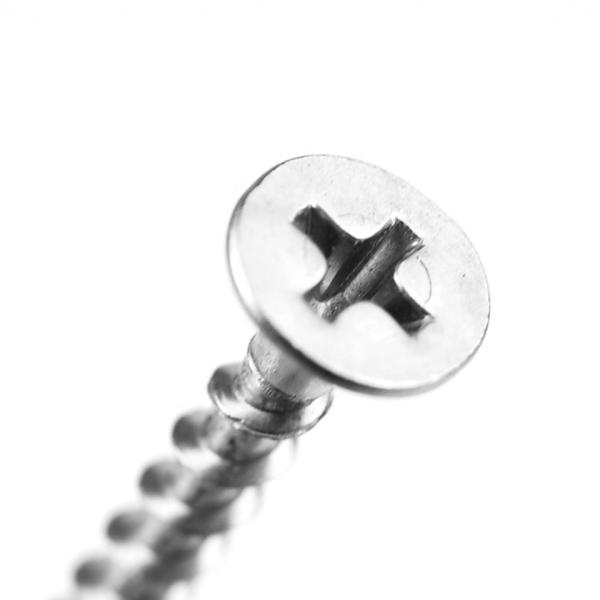 Customized Bugle Head Hex Drive Wood Chipboard Screws Stainless Steel Head Style