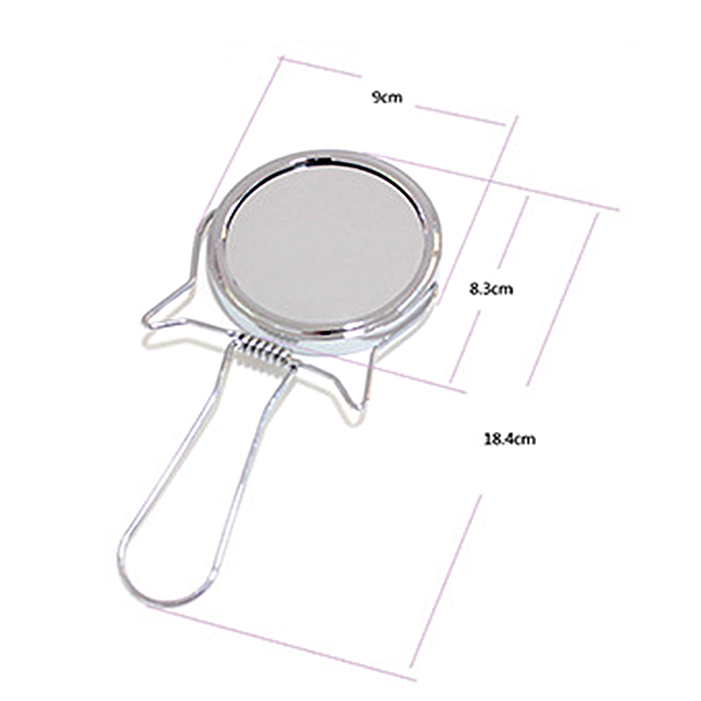 Cute Travel Vanity Cosmetic Square Pocked Table Desktop Makeup Top Mirror Customized Packaging