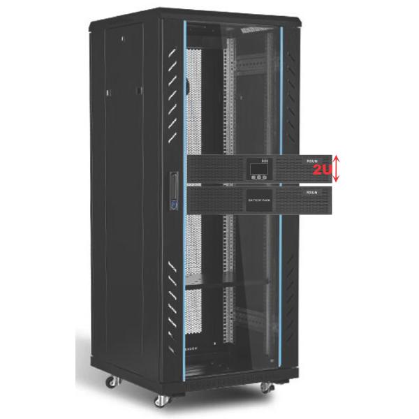 1kva Rackmount High Frequency Online UPS 1000 Watt UPS IEC Sockets EPO USB RS232 SNMP