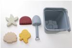 6 Piece Silicone Beach Toy Set Bucket Colorful For Water Floating Entertainment