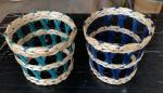 Best selling Seagrass bottle carrier Wicker detox bottle holder Seagrass glass