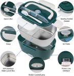Leakproof 304 Stainless Steel Electric Lunch Boxes 1.5L Capacity Voltage 220V