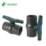 Plastic Water Butterfly Handle PVC Octagonal Female/Male Ball Valve for Water