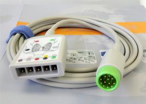 Wholesale Compatible 12 Pin ECG Truck Cable , Patient Monitor Accessories Lightweight from china suppliers
