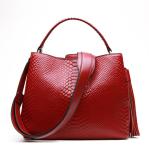 Women Tote Bag Alligator Pattern Leather Handbags Big Capactity Cross-body Bags
