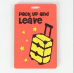 Rubber Promotional gift 3D soft PVC luggage tag