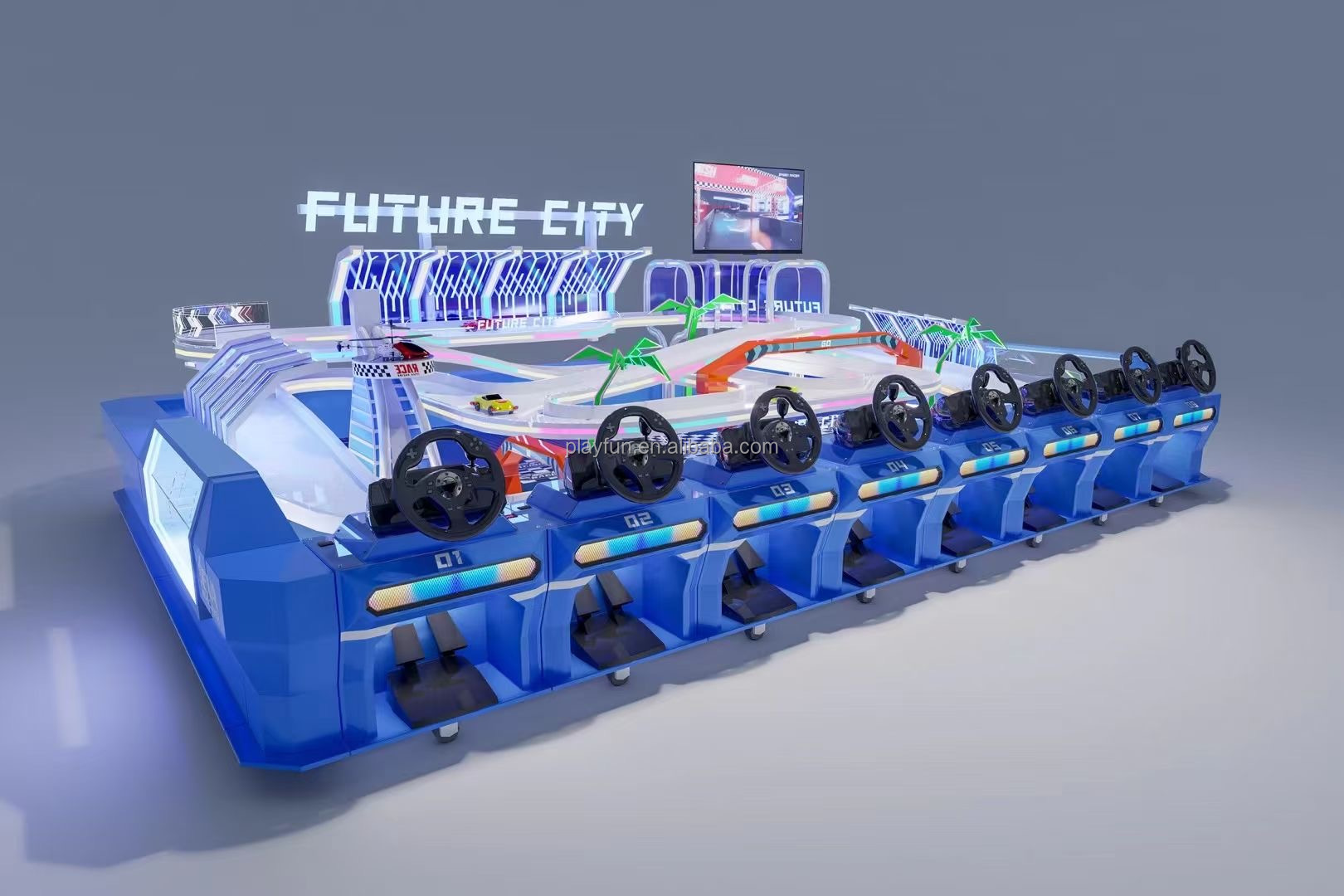 Coin Operation Racing Arcade Driving Car Racing Console Simulator Arcade Video Game Machine Sim Racing Car