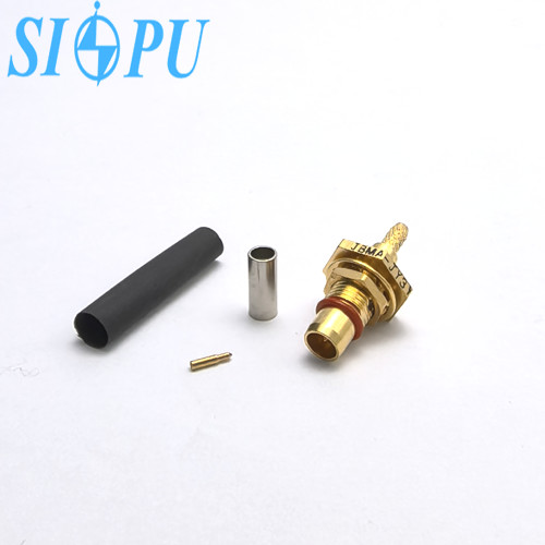 BMA Male Threaded Installation RF Coaxial Connector With RG316/U Cable