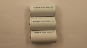 Wholesale D5000mAh 1.2V Nickel Cadmium Rechargeable Flashlight Battery High Energy from china suppliers