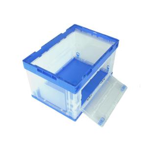 Wholesale Sides Open 100% Virgin PP Plastic Collapsible Storage Crate For Garment from china suppliers